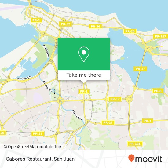 Sabores Restaurant map