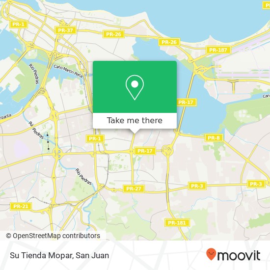 Su Tienda Mopar map