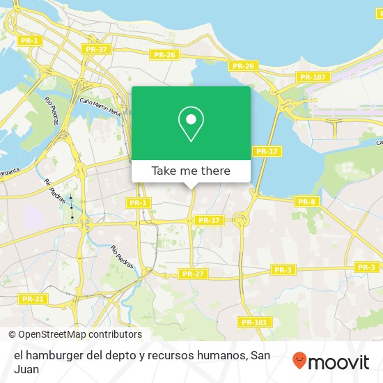 el hamburger del depto y recursos humanos map