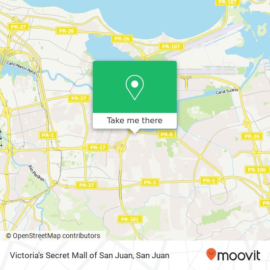 Victoria's Secret Mall of San Juan map