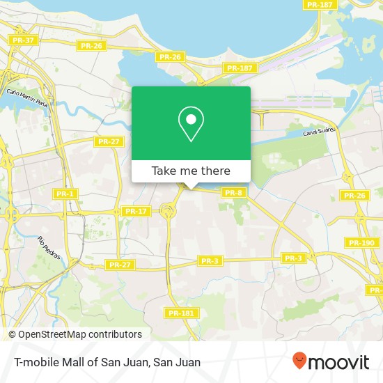 T-mobile Mall of San Juan map