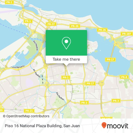 Piso 16 National Plaza Building map