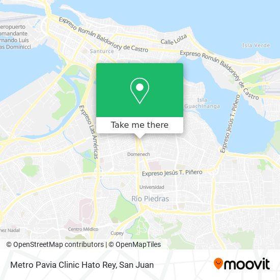 Mapa de Metro Pavia Clinic Hato Rey