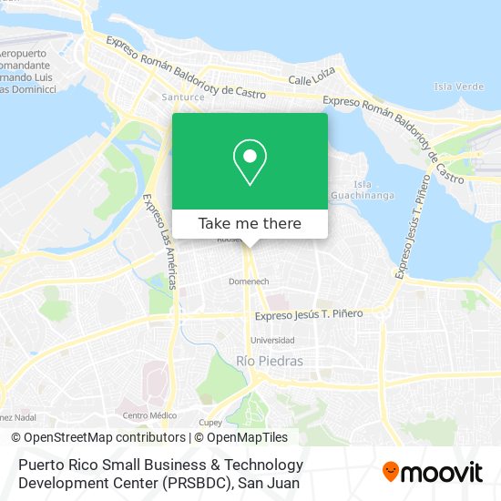 Puerto Rico Small Business & Technology Development Center (PRSBDC) map