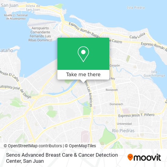 Senos Advanced Breast Care & Cancer Detection Center map