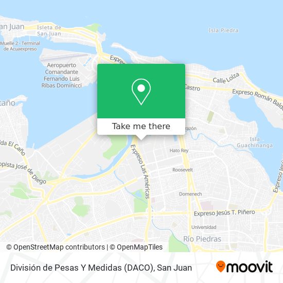 División de Pesas Y Medidas (DACO) map