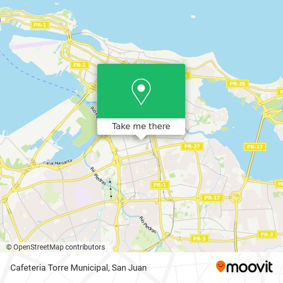 Cafeteria Torre Municipal map