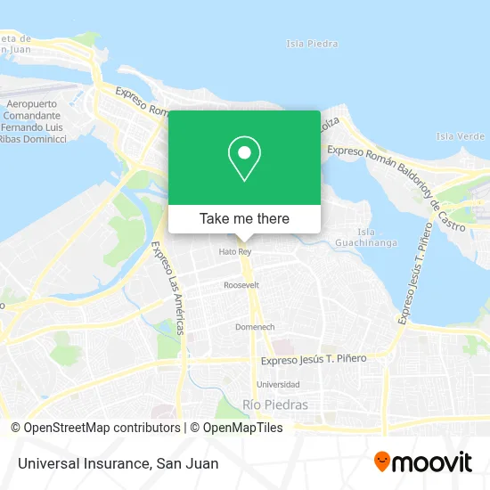 Universal Insurance map