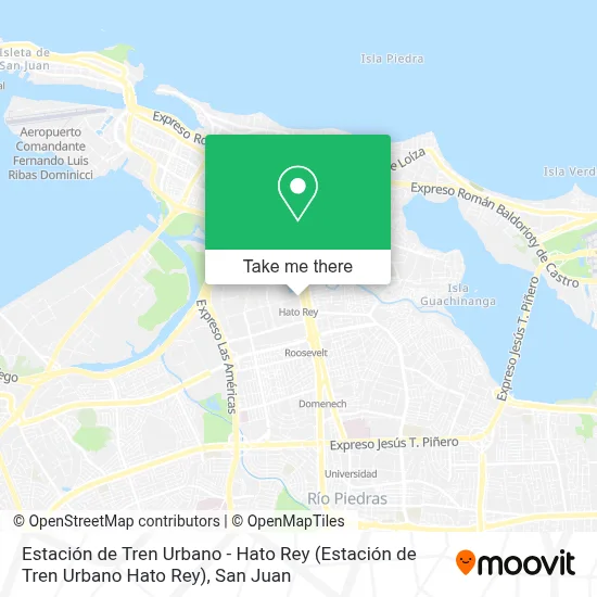 Estación de Tren Urbano - Hato Rey map