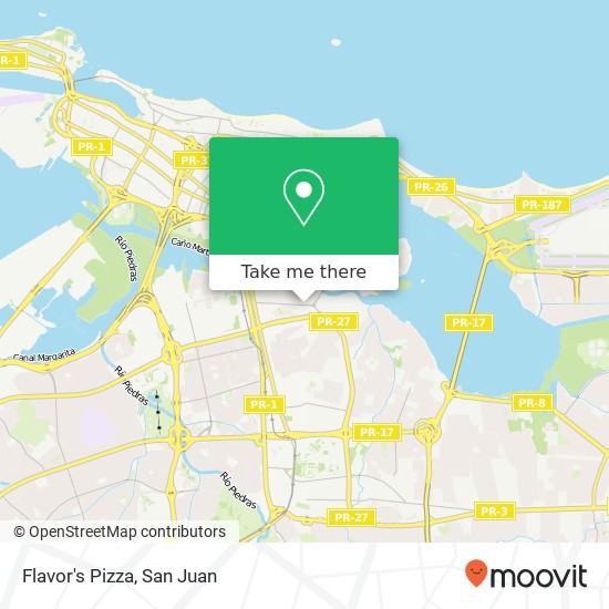 Flavor's Pizza map