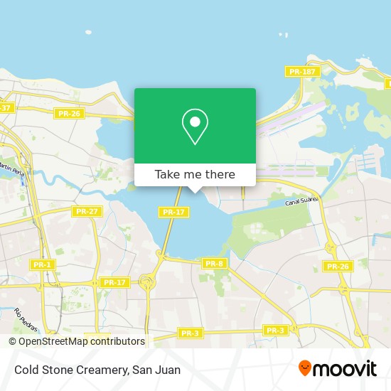 Cold Stone Creamery map