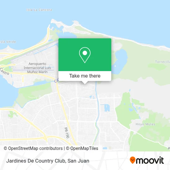 Jardines De Country Club map