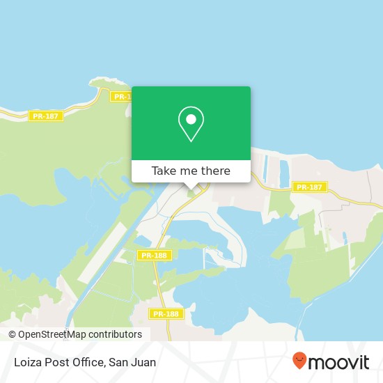 Loiza Post Office map