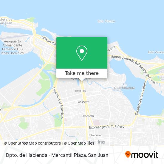 Dpto. de Hacienda - Mercantil Plaza map