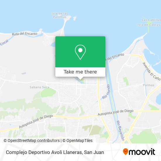 Complejo Deportivo Avoli Llaneras map