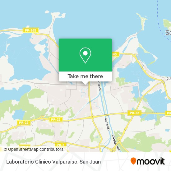 Laboratorio Clinico Valparaiso map