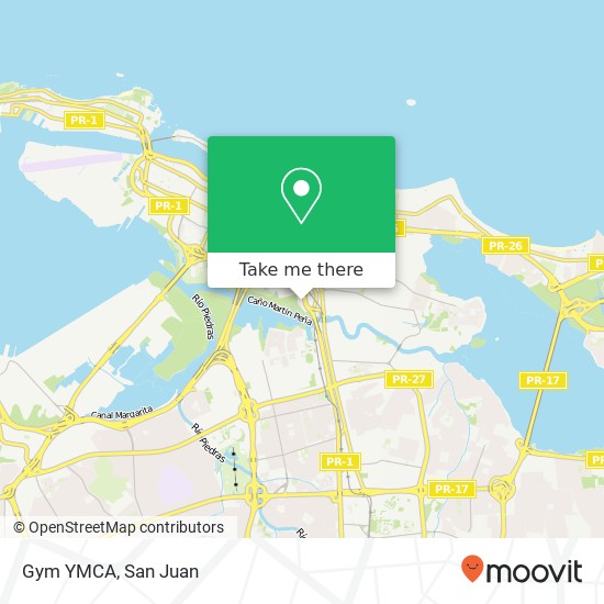 Gym YMCA map