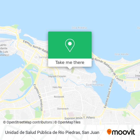 Unidad de Salud Pública de Río Piedras map