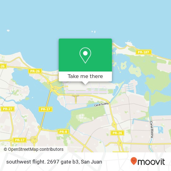 southwest flight. 2697 gate b3 map