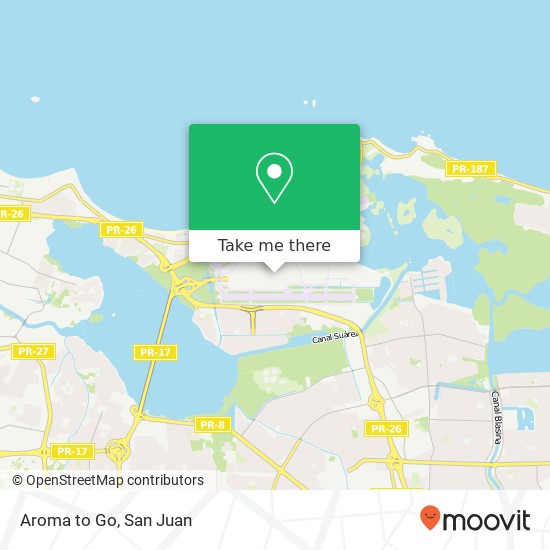 Aroma to Go map