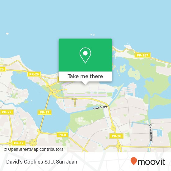 David's Cookies SJU map