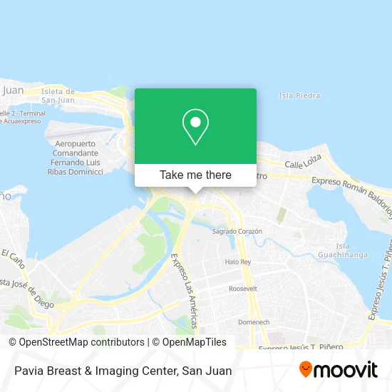Pavia Breast & Imaging Center map