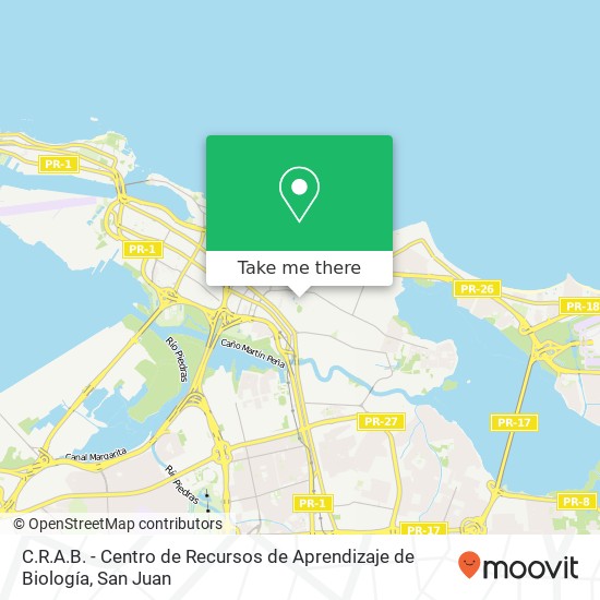 C.R.A.B. - Centro de Recursos de Aprendizaje de Biología map