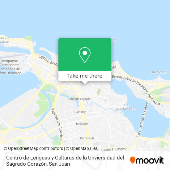 Centro de Lenguas y Culturas de la Unviersidad del Sagrado Corazón map