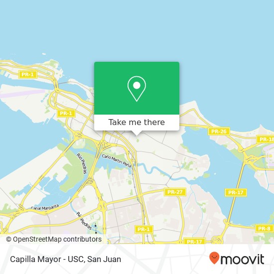 Capilla Mayor - USC map