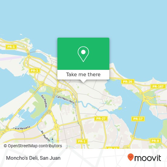 Mapa de Moncho's Deli