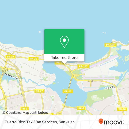 Puerto Rico Taxi Van Services map