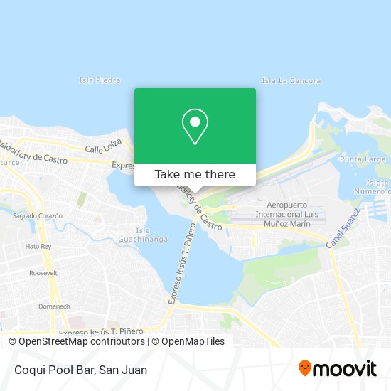 Coqui Pool Bar map