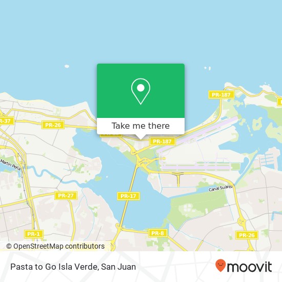 Pasta to Go Isla Verde map