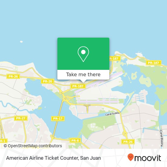 American Airline Ticket Counter map
