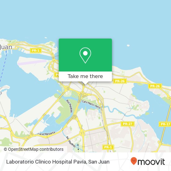 Laboratorio Clínico Hospital Pavía map