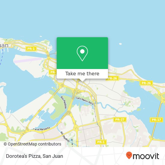 Dorotea's Pizza map