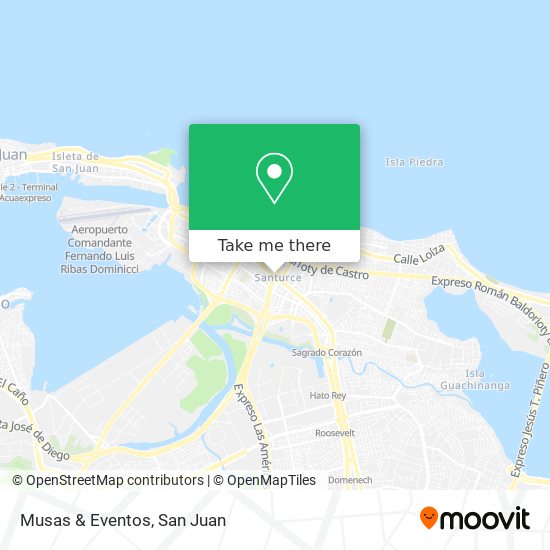 Musas & Eventos map