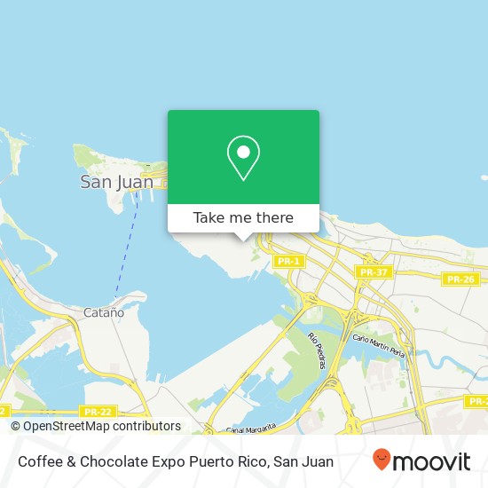 Coffee & Chocolate Expo Puerto Rico map