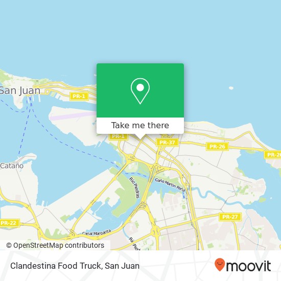 Clandestina Food Truck map
