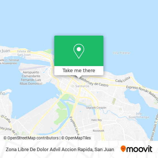 Zona Libre De Dolor Advil Accion Rapida map