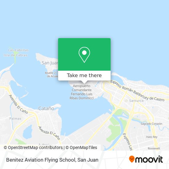 Mapa de Benitez Aviation Flying School