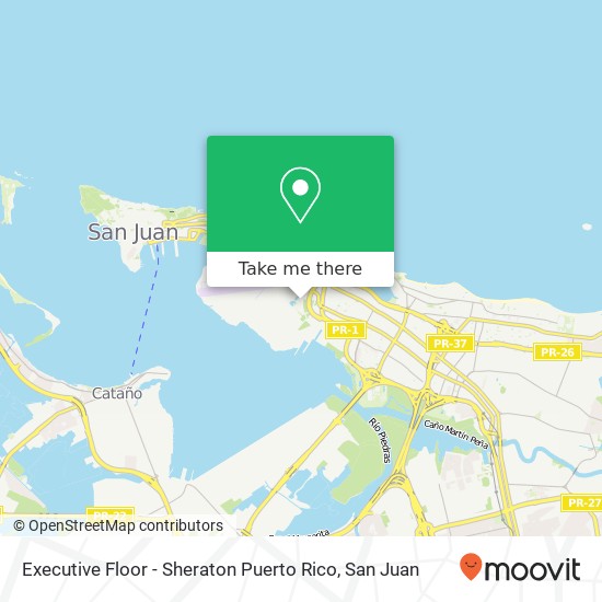 Executive Floor - Sheraton Puerto Rico map
