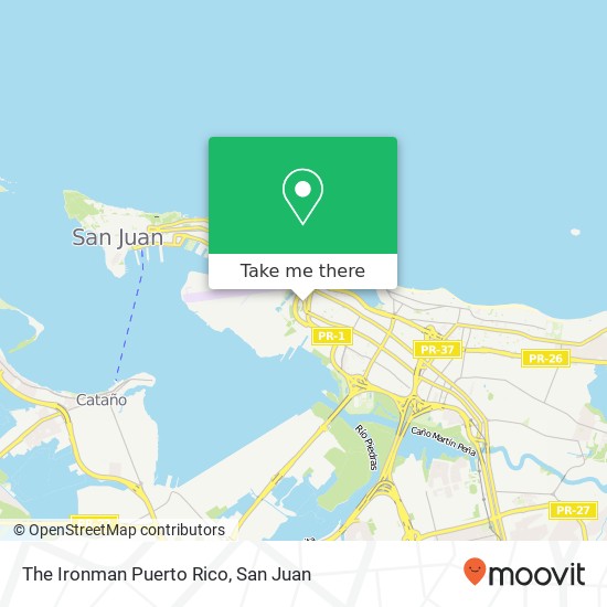 The Ironman Puerto Rico map