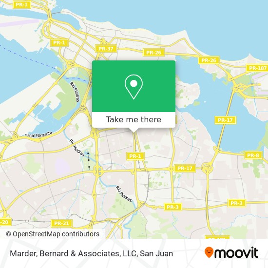 Mapa de Marder, Bernard & Associates, LLC