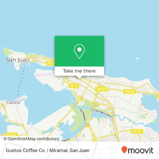 Gustos Coffee Co. | Miramar map