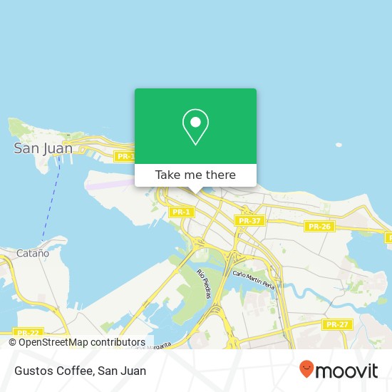Gustos Coffee map
