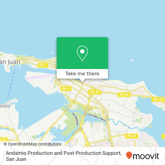 Andamio Production and Post-Production Support map