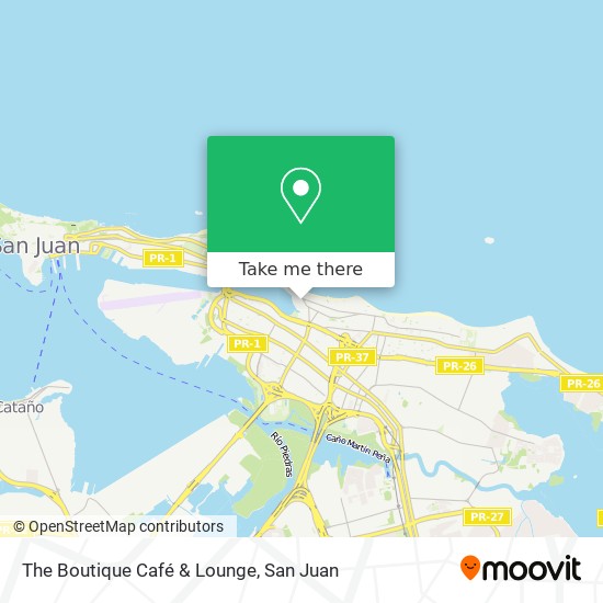 The Boutique Café & Lounge map