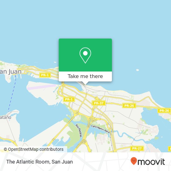 The Atlantic Room map