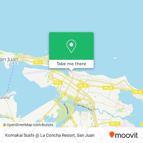 Komakai Sushi @ La Concha Resort map